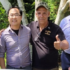Congressman Andy Kim and Veterans Advocate Marty Weber